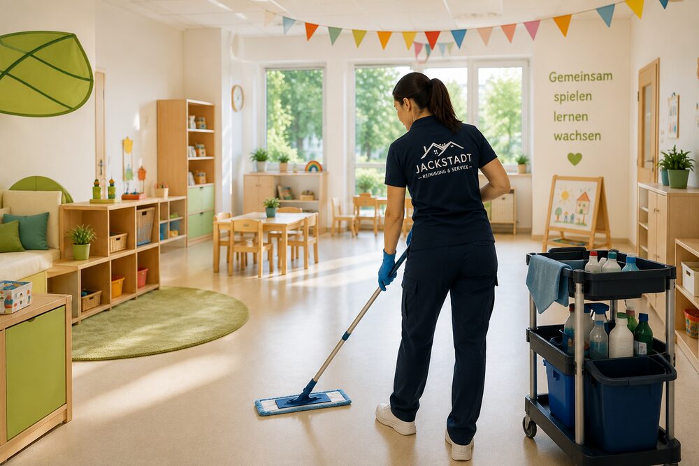 Reinigung Kita & Kindergarten München – heller, hygienisch gereinigter Gruppenraum