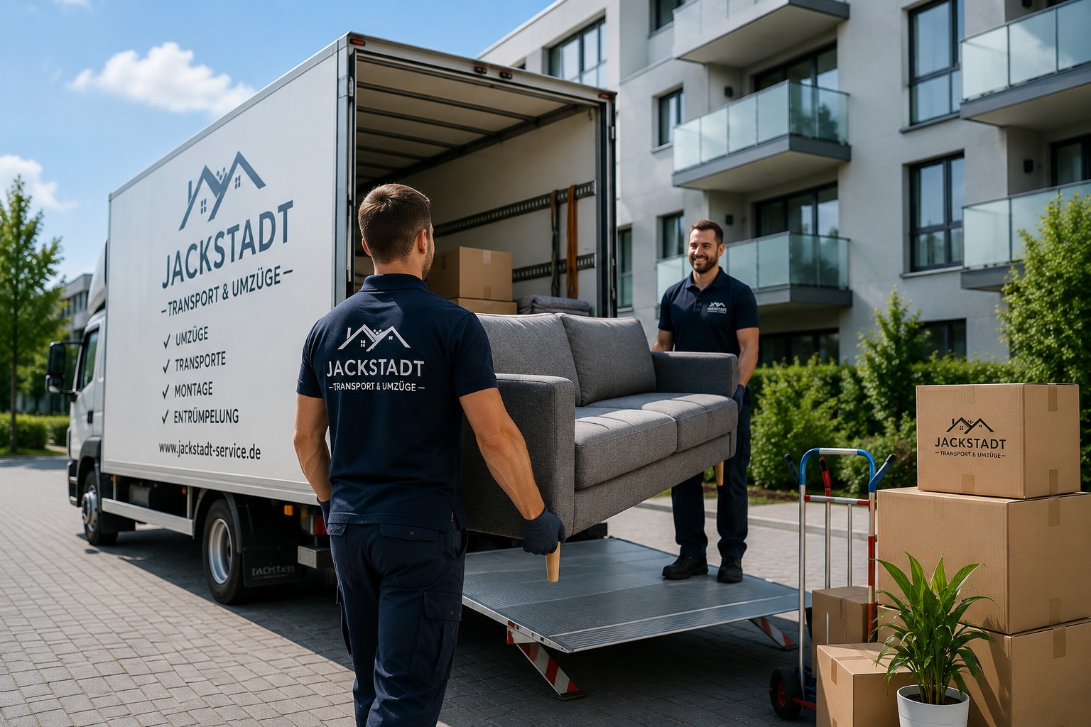 Umzüge und Transporte bis 7,5 Tonnen in München – Möbeltransport durch Jackstadt Reinigung & Service